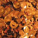 20mm Cup Round Sequins Orange Shiny Metallic. Made in USA