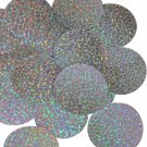 Round Sequin 2" Silver Hologram Glitter Sparkle Metallic Couture Paillettes