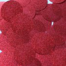 Round Sequin 40mm Dark Red Metallic Sparkle Glitter Texture Couture Paillettes