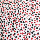 Round Sequin 30mm Playing Card Clubs Hearts Spades Diamonds White Opaque
