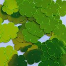 Sequin Flower 1" / 25mm Lime Green Metallic Fluorescent. Made in USA
