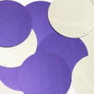 Sequin Round 70mm Purple Silver Metallic Couture Paillettes. Made in USA.