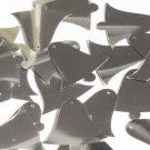 Sequin Bell 35mm Silver Metallic Couture Paillettes. Made in USA.