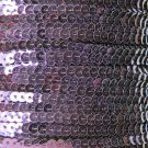 Sequin Stitched Trim 4mm ~ Deep Purple Shiny Metallic ~ Made in USA