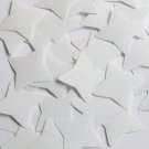 Star 4 Point Sequin 1.5" White Crystal Hologram Glitter Sparkle Paillettes