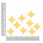 Star 4 Point Sequin 1.5" White Crystal Hologram Glitter Sparkle Paillettes