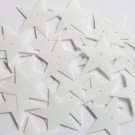 Star 5 Point Sequin 1.5" White Crystal Hologram Glitter Sparkle Paillettes