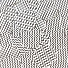 Sequin Round 30mm Black White Chevron OpaquePrint Opaque