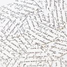 Sequin Square Diamond 1.5" Black White Midsummer Night Dream Shakespeare Script