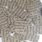 Sequin Rectangle 1.5" Black Silver Midsummer Night's Dream Shakespeare Script