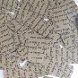 Sequin Rectangle 1.5" Black Silver Midsummer Night's Dream Shakespeare Script