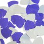 Sequin Shield 1" Purple Silver Metallic Couture Paillettes. Made in USA.
