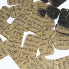 Sequin Rectangle 1.5" Black Gold Midsummer Night's Dream Shakespeare Script