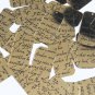Sequin Rectangle 1.5" Black Gold Midsummer Night's Dream Shakespeare Script