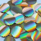 Sequin Round Ruffle Edge 1.5" Gold Lazersheen Reflective Metallic. Made in USA