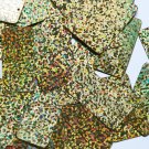 Gold Hologram Multi Reflective Sequins Rectangle Long 1.5" Couture Paillettes
