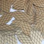 Sequin Navette Leaf 1.5" Black Gold Fish Scale Skin Effect Metallic
