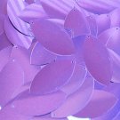 Sequin Navette Leaf 1.5" Violet Purple Metallic. Made in USA