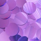 Sequin Round 1.5" Violet Purple Metallic. Made in USA