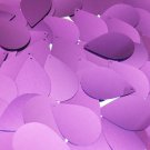 Sequin Teardrop 1.5" Violet Purple Metallic. Made in USA