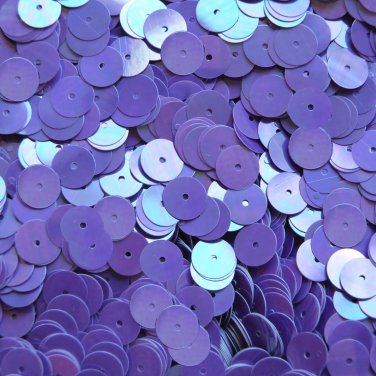 8mm Flat Sequins Purple Rainbow Iris Shiny Opaque