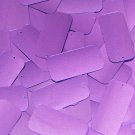 Sequin Rectangle 1.5" Violet Purple Metallic. Made in USA