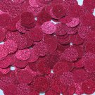 Round Sequin 15mm Deep Red Pink Metallic Sparkle Glitter Texture Paillettes