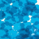 Flower Vinyl Shape 1" Blue Go Go Transparent