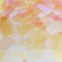 Sequin Rectangle 1.5" Yellow Transparent Crystal Rainbow Iris. Made in USA