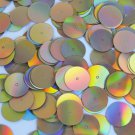 Sequin Round 14mm Gold Lazersheen Reflective Metallic. Made in USA