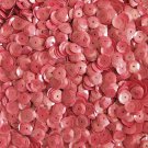 8mm Cup Sequins Rose Pink Luster Shiny Opaque