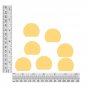 Sequin Three Quarter Round 1.5" Gold Hologram Glitter Sparkle Metallic