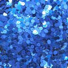 6mm Sequins Royal Blue Shimmer Metallic Matte Silk Frost. Made in USA