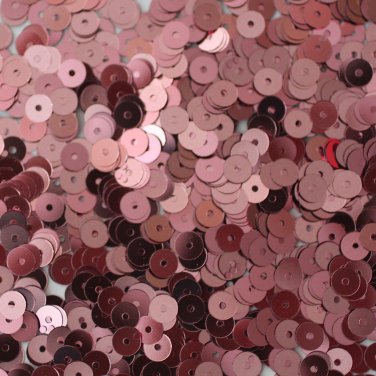 5mm Flat SEQUIN PAILLETTES ~ PINK Metallic ~ Round Disc ~ Made in USA.
