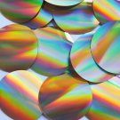 Sequin Round 60mm No hole Gold Lazersheen Reflective Metallic. Made in USA