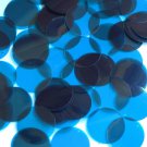 30mm Sequins Bright Capri Blue Transparent See-Thru. Made in USA