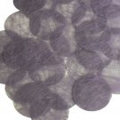 Round Sequin 40mm Lilac Lavender Silky Fiber Strand Fabric Couture Paillettes