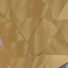 Sequin Pennant 40mm Gold Metallic Couture Paillettes. Made in USA.