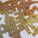 Sequin Simple Cross 1.5" Gold Hologram Glitter Sparkle Metallic. Made in USA