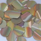Sequin Three Quarter Round 30mm Gold Lazersheen Reflective Metallic. Made in USA