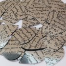 Sequin Teardrop 1.5" Black Silver Midsummer Night's Dream Shakespeare Script