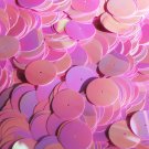 20mm Sequins Center Hole Orchid Pink Opaque Iris Rainbow Iridescent. Made in USA