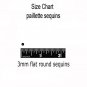 3mm Flat SEQUIN PAILLETTES ~ BRONZE Premium Metallic ~ Made in USA.