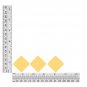 Square Diamond Sequin 1.5" Orange Ultra Crystal Rainbow Iris Iridescent