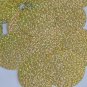 Sequin Round 50mm 2 hole Gold Hologram Glitter Sparkle Metallic. Made in USA