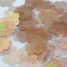 Sequin Flower 1" / 25mm Bronze Crystal Rainbow Iris Iridescent. Made in USA