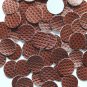 15mm Vinyl Disc Wine  Metallic Embossed No Hole Round Circle