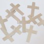 Sequin Simple Cross 1.5" Silver Metallic Couture Paillettes. Made in USA.