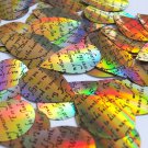 Sequin Teardrop 1.5" Black Gold Lazersheen Midsummer Night's Dream Script