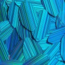 Aqua Blue City Lights Reflective Navette Leaf 1.5" Couture Sequin Paillettes